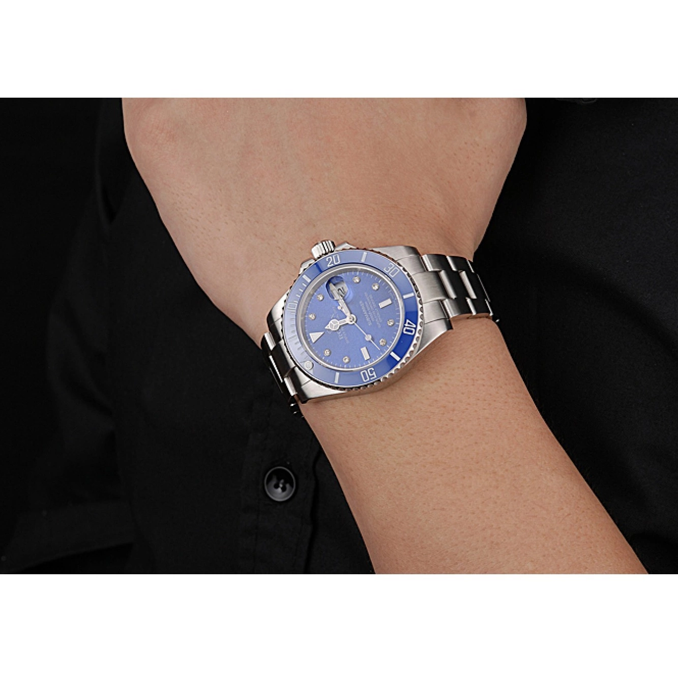Good Copy Rolex Watches Submariner Case Bracelet 622638 Markers Diamond Blue Steel Stainless Stainless Rolex Dial Steel 0716